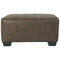 Ashley Abalone Oversized Accent Ottoman in Chocolate-Washburn's Home Furnishings