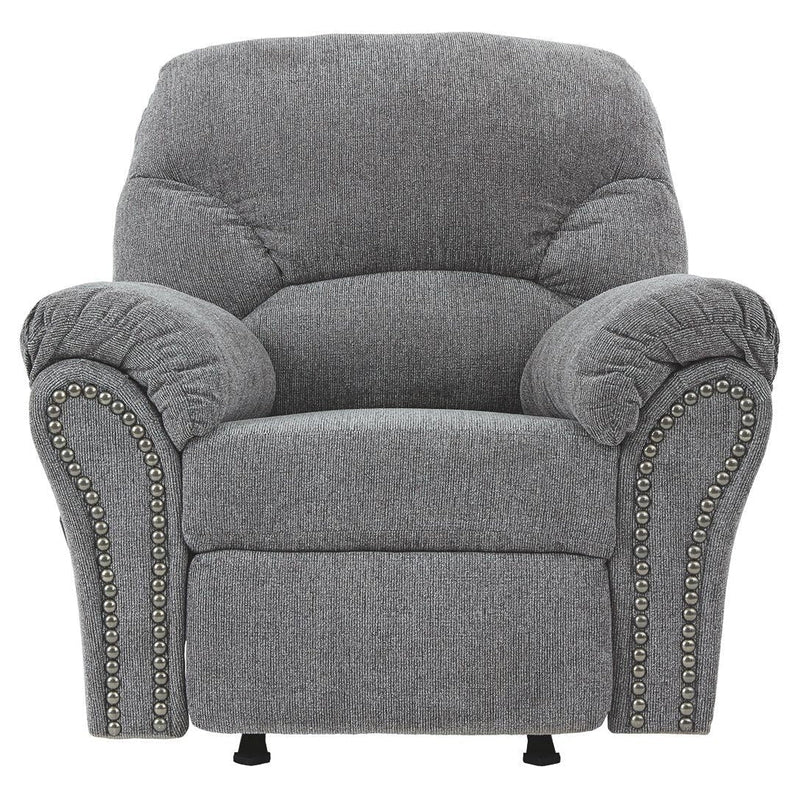 Allmaxx - Pewter - Rocker Recliner-Washburn's Home Furnishings