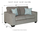 Ashley Altari Loveseat in Light Gray-Washburn's Home Furnishings