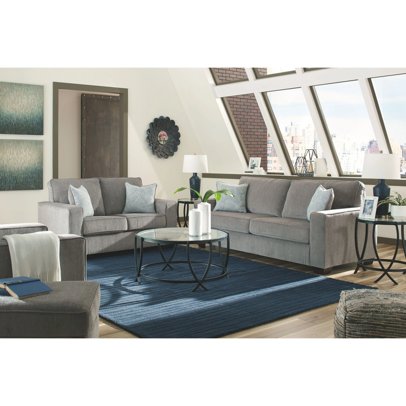 Ashley Altari Loveseat in Light Gray-Washburn's Home Furnishings