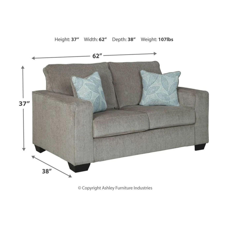 Altari - Alloy - Loveseat-Washburn's Home Furnishings