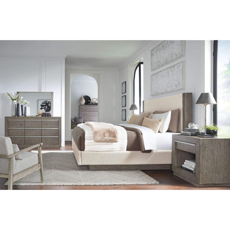 Anibecca - Weathered Gray - King Upholstered Bed-Washburn's Home Furnishings