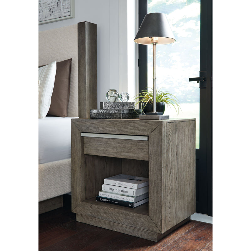 Anibecca - Weathered Gray - One Drawer Night Stand-Washburn's Home Furnishings