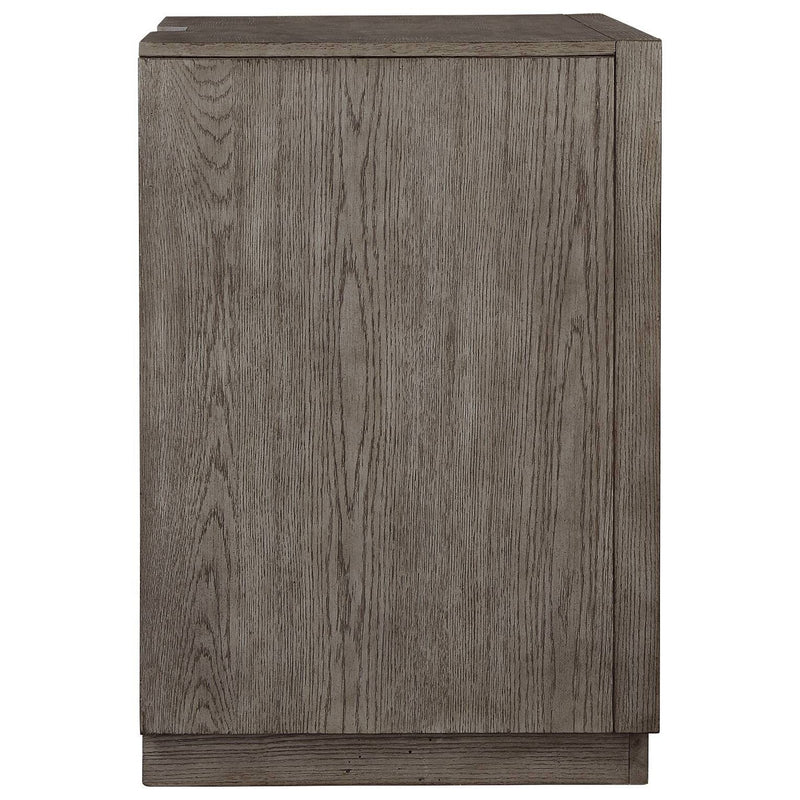 Anibecca - Weathered Gray - One Drawer Night Stand-Washburn's Home Furnishings