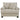 Ashley Asanti Chair And A Half in Fog-Washburn's Home Furnishings