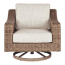 Ashley Beachcroft Swivel Lounge Chair in Beige (1/CN)-Washburn's Home Furnishings