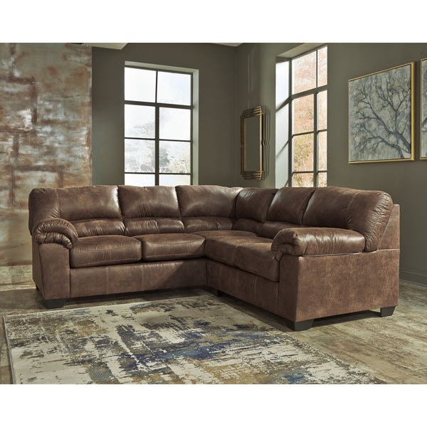 Bladen - Coffee - Left Arm Facing Sofa 2 Pc Sectional-Washburn's Home Furnishings