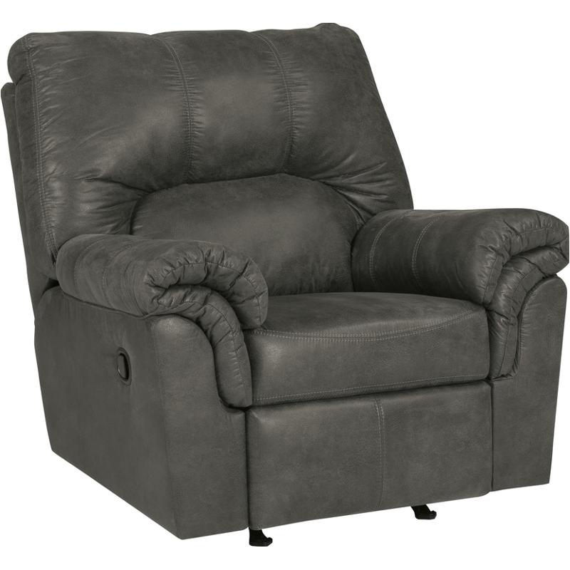 Ashley Bladen Rocker Recliner in Slate-Washburn's Home Furnishings