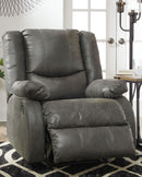 Ashley Bladewood Zero Wall Recliner in Slate-Washburn's Home Furnishings