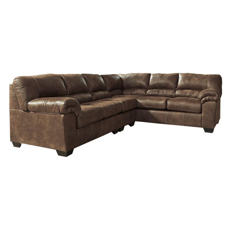 Bladen - Coffee - Left Arm Facing Loveseat 3 Pc Sectional-Washburn's Home Furnishings