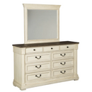 Ashley Bolanburg Two-Tone Dresser and Mirror Set-Washburn's Home Furnishings