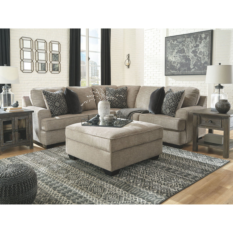 Bovarian - Stone - Left Arm Facing Loveseat 2 Pc Sectional-Washburn's Home Furnishings