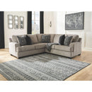 Bovarian - Stone - Left Arm Facing Loveseat 2 Pc Sectional-Washburn's Home Furnishings