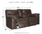 Ashley Boxberg Double Reclining Loveseat w/Console in Dark Brown-Washburn's Home Furnishings