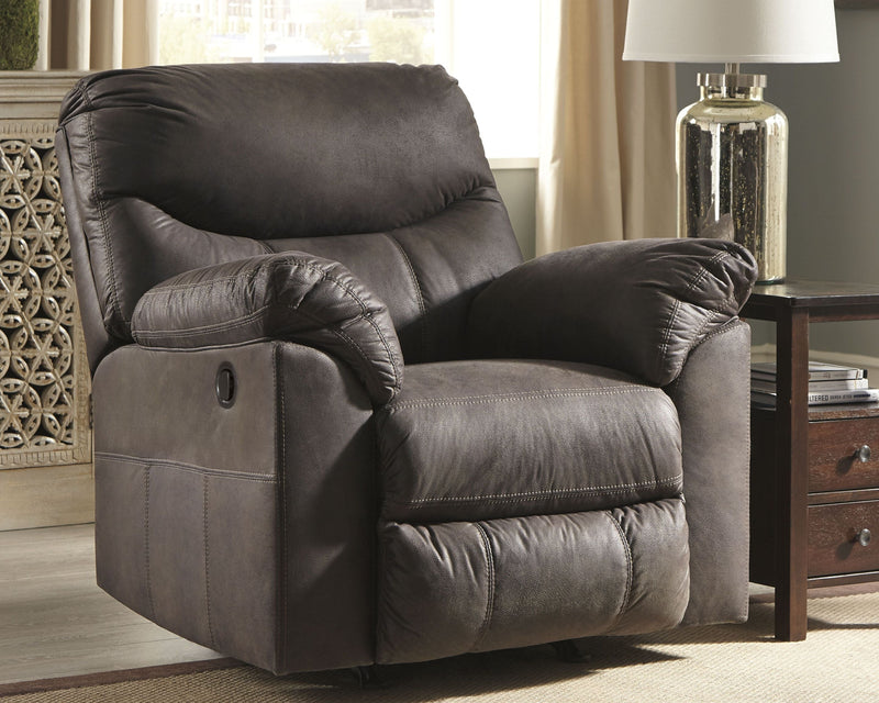 Ashley Boxberg Rocker Recliner in Dark Brown-Washburn's Home Furnishings