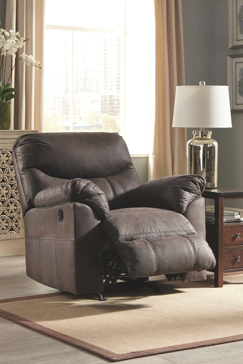 Ashley Boxberg Rocker Recliner in Dark Brown-Washburn's Home Furnishings