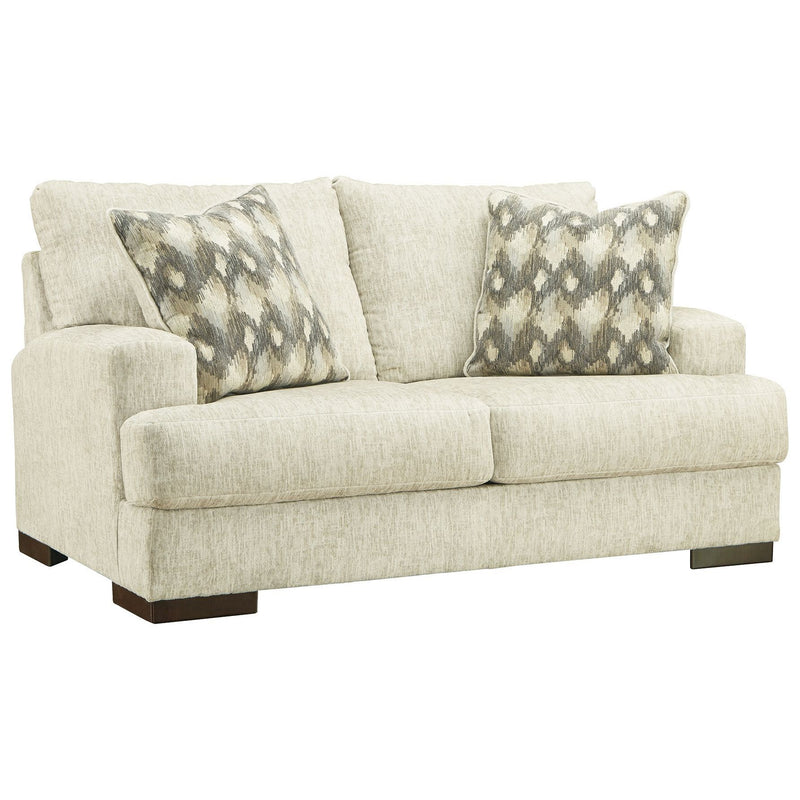 Ashley Caretti Loveseat in Parchment-Washburn's Home Furnishings