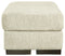 Ashley Caretti Ottoman in Parchment-Washburn's Home Furnishings