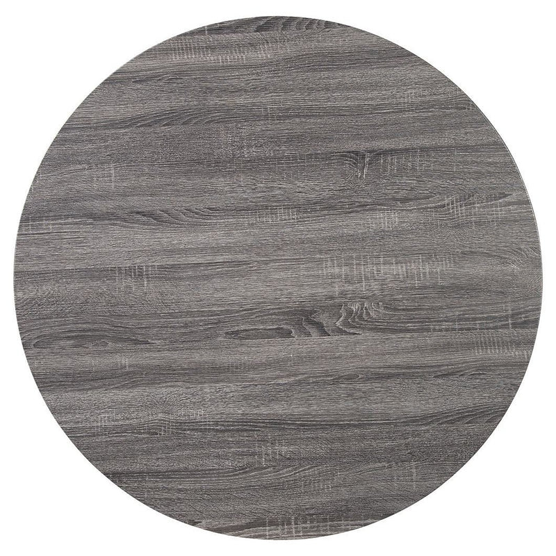 Centiar - Black / Gray - Round Dining Room Table-Washburn's Home Furnishings