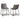 Ashley Centiar Round Dining Table w/2 Upholstered Side Chairs in Gray-Washburn's Home Furnishings