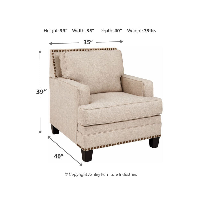 Claredon - Linen - Chair-Washburn's Home Furnishings