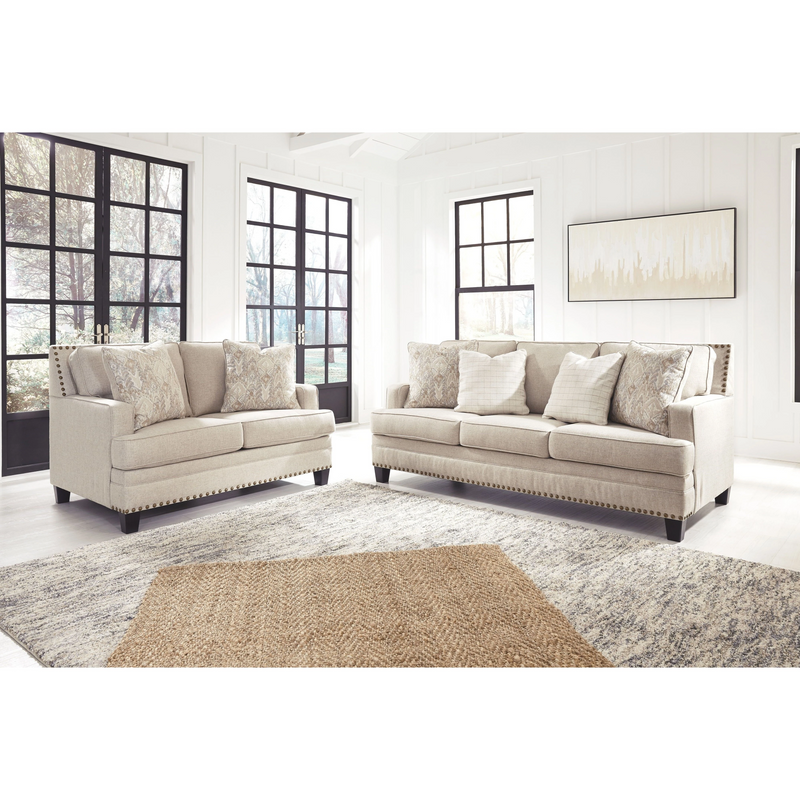 Ashley Claredon Loveseat in Linen-Washburn's Home Furnishings