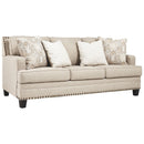 Ashley Claredon Sofa in Linen-Washburn's Home Furnishings