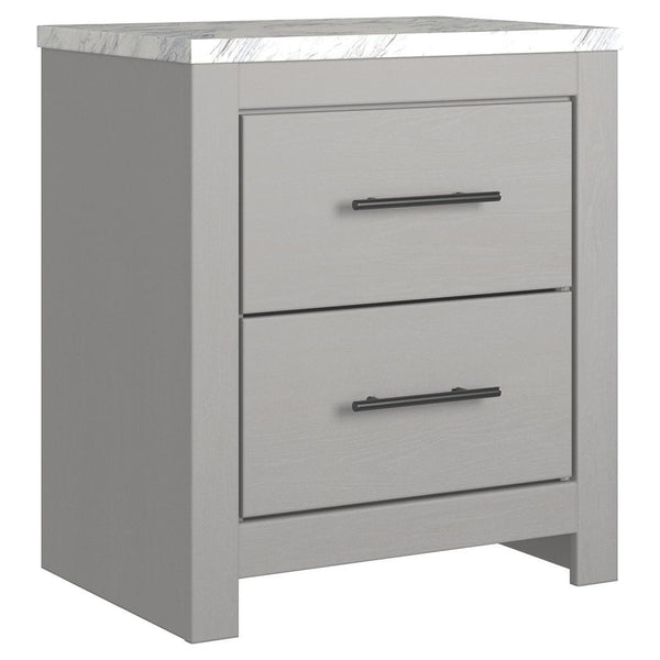 Cottonburg - Light Gray/white - Two Drawer Night Stand-Washburn's Home Furnishings