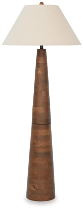 Ashley Danset Wood Floor Lamp-Washburn's Home Furnishings