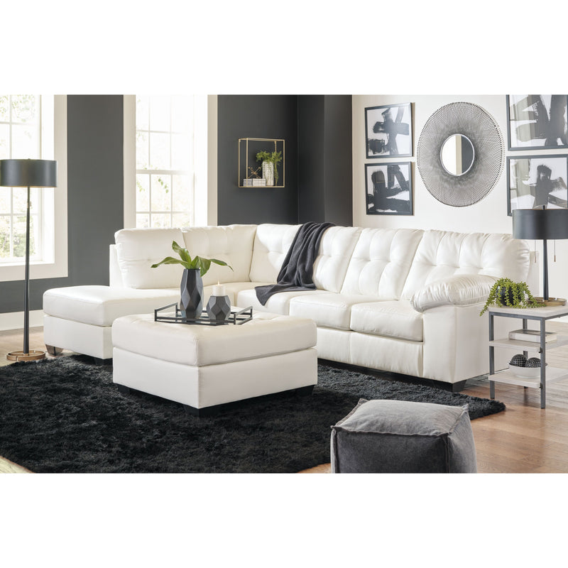 Donlen - White - Left Arm Facing Chaise 2 Pc Sectional-Washburn's Home Furnishings