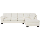 Donlen - White - Left Arm Facing Sofa 2 Pc Sectional-Washburn's Home Furnishings