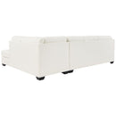 Donlen - White - Left Arm Facing Sofa 2 Pc Sectional-Washburn's Home Furnishings