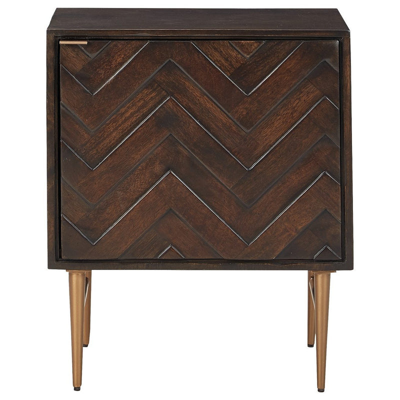 Ashley Dorvale Accent Cabinet in Dark Brown-Washburn's Home Furnishings