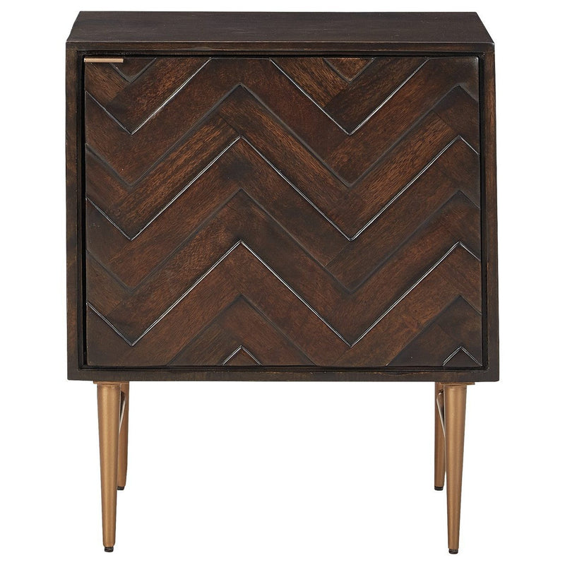 Dorvale - Dark Brown - Accent Cabinet-Washburn's Home Furnishings