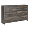 Ashley Drystan Six Drawer Dresser in Brown/Beige-Washburn's Home Furnishings