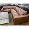 Ashley Emilia 4 Piece Sectional in Caramel & Ottoman Bundle-Washburn's Home Furnishings