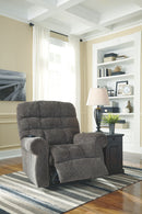 Ashley Ernestine Power Lift Recliner in Slate-Washburn's Home Furnishings