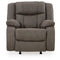 Ashley First Base Manual Recliner.-Washburn's Home Furnishings