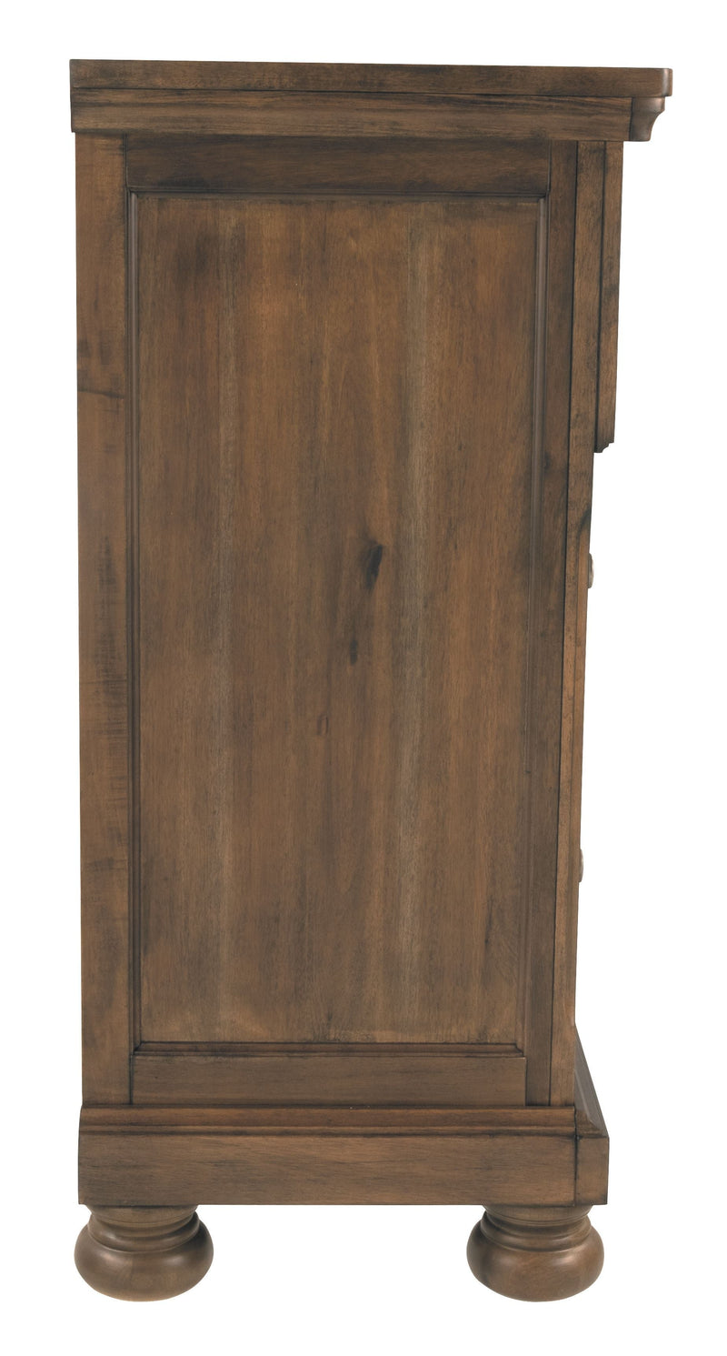 Ashley Flynnter Dresser in Medium Brown-Washburn's Home Furnishings