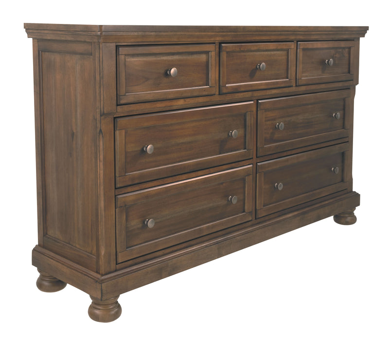 Ashley Flynnter Dresser in Medium Brown-Washburn's Home Furnishings