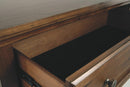 Ashley Flynnter Five Drawer Chest in Medium Brown-Washburn's Home Furnishings