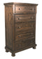 Ashley Flynnter Five Drawer Chest in Medium Brown-Washburn's Home Furnishings