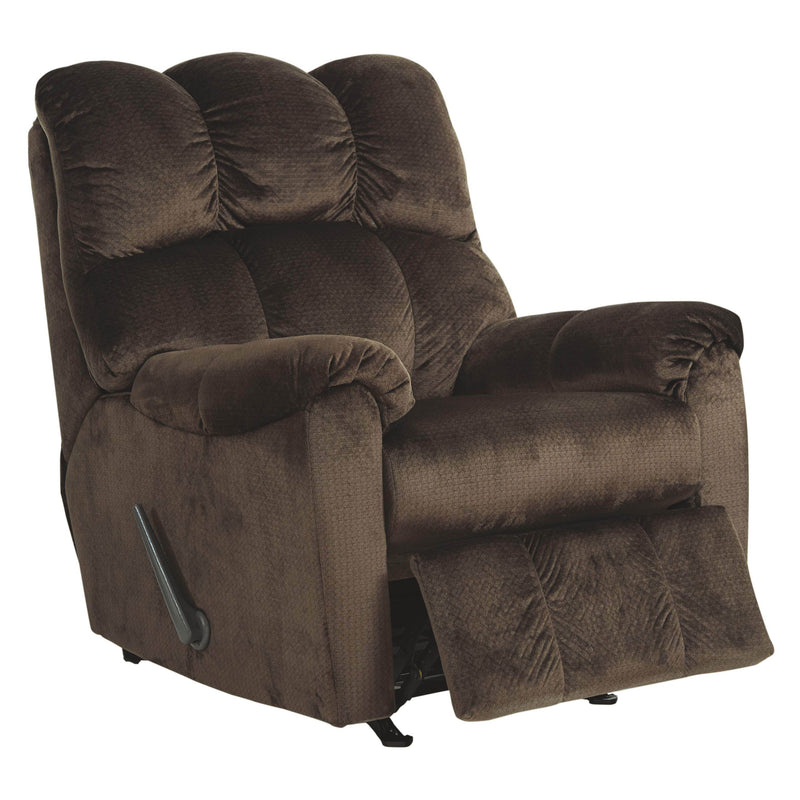 Ashley Foxfield Rocker Recliner in Chocolate-Washburn's Home Furnishings