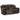Ashley Frohn Double Reclining Loveseat w/Console - Chocolate-Washburn's Home Furnishings
