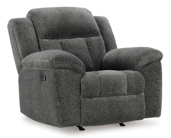 Ashley Frohn Rocker Recliner in Graphite-Washburn's Home Furnishings