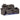 Ashley Fyne-Dyme PWR REC Loveseat/CON/ADJ HDRST in Shadow-Washburn's Home Furnishings