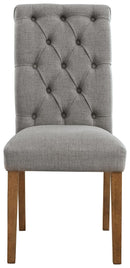Harvina - Gray - Dining Uph Side Chair (2/cn)-Washburn's Home Furnishings