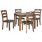 Hazelteen Square Dining Room Table Set (5/CN)-Washburn's Home Furnishings