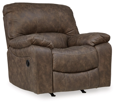 Ashley Kilmartin Recliner in chocolate-Washburn's Home Furnishings