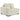 Ashley Lindyn 3 Pc Sectional in Ivory no ottoman-Washburn's Home Furnishings